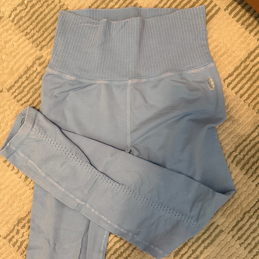 FP movement good karma leggings in a stunning light blue color